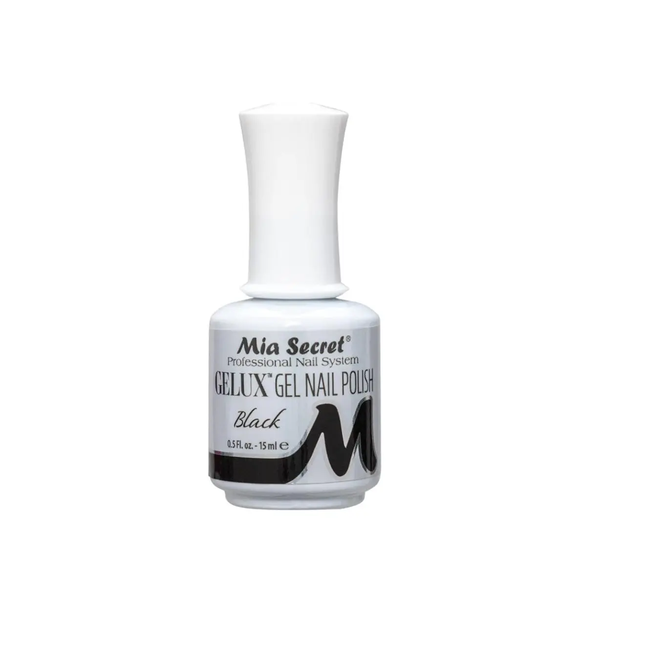 Soak-Off Gel Nail Polish, Classic Black - Long-Lasting, Chip-Resistant Formula for a Shiny, Peeling-Resistant Manicure - Requires UV or LED Lamp