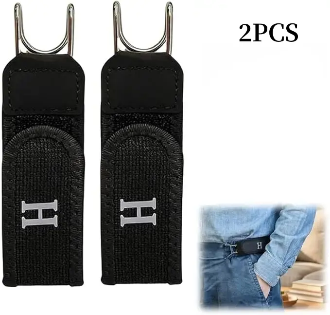 Unisex Tactical Metal Hook Elastic Belt - Patented No-Buckle Invisible Design, Soft Adjustable Side Belt, Men's Accessories for Adults, Fashion Gift Item, Belts, Adjustable Size