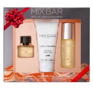 MIX:BAR Vanilla Bourbon Layering Gift Set - Mini EDP + Mini Lotion + Full Size Perfume Oil - 3pc