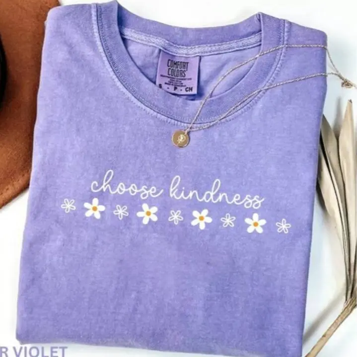 Comfort Colors Choose Kindness TShirt, Inspirational T-Shirt, Kindness Tee, Motivational TShirt, Teacher T-Shirt, Positivity Tee for Women