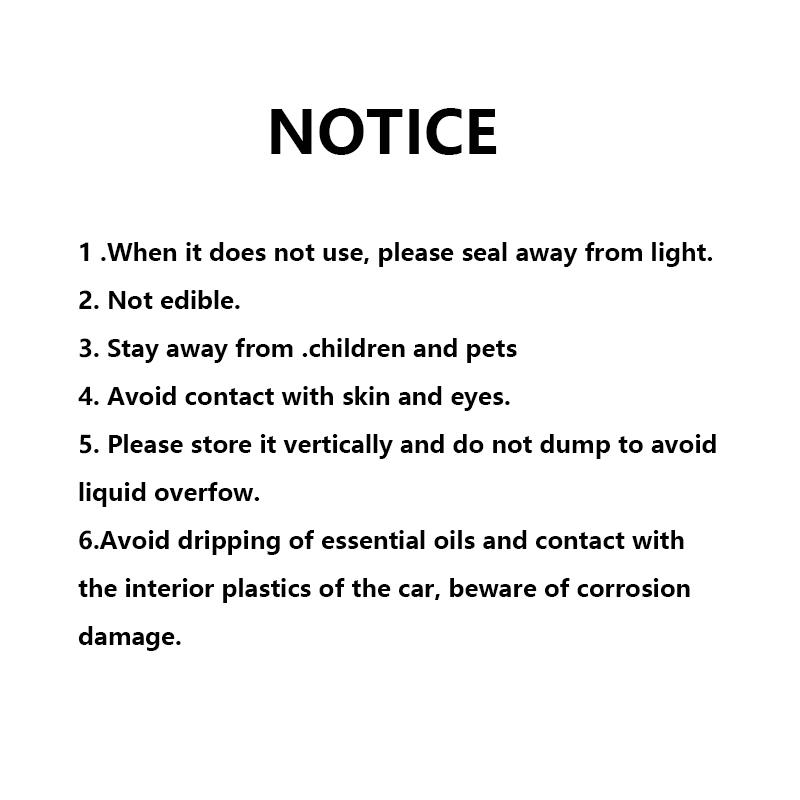 Featwell Car Air Fresheners - 3/6*10ml Natural French Perfume Lasts 45 Days, Portable Waterless Car Diffuser Air Freshener Car Aromatherapy Diffuser