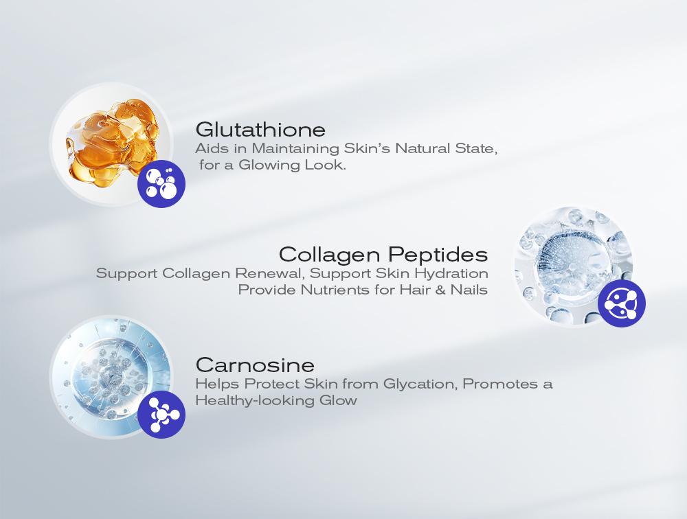 【18,000mg Liquid Multi-Collagen】Peptides with Carnosine & PQQ - Anti-Glycation & Kidney Support, Hair Skin Nails & Joint Health Formula