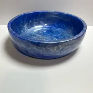 Blue and Silver Bowl
