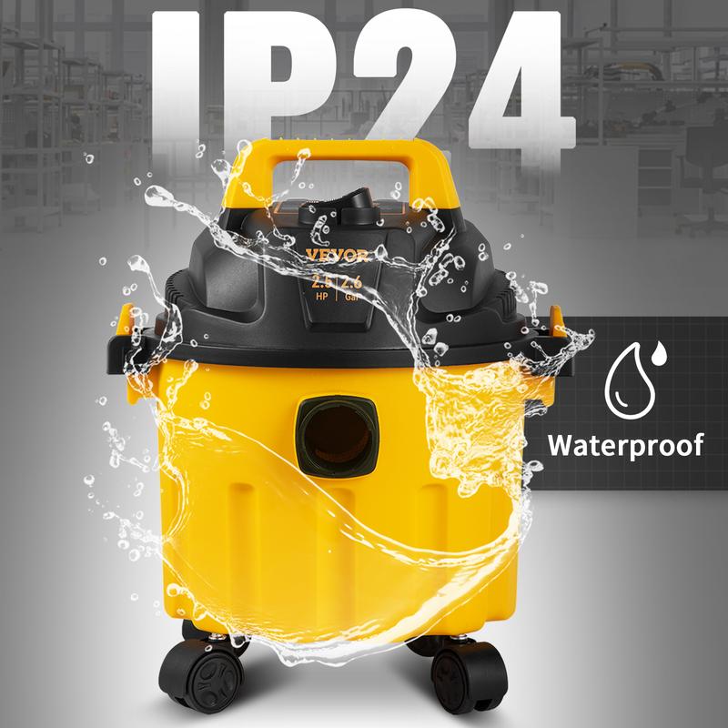 VEVOR Wet Dry Vac, TikTokShopBlackFriday, Max 8 Gallon, 6 Peak HP, 3 in 1 Shop Vacuum with Blowing Function, Portable with Attachments to Clean Floor, Upholstery, Gap, Car, ETL Listed VEVOR Super Brand Day