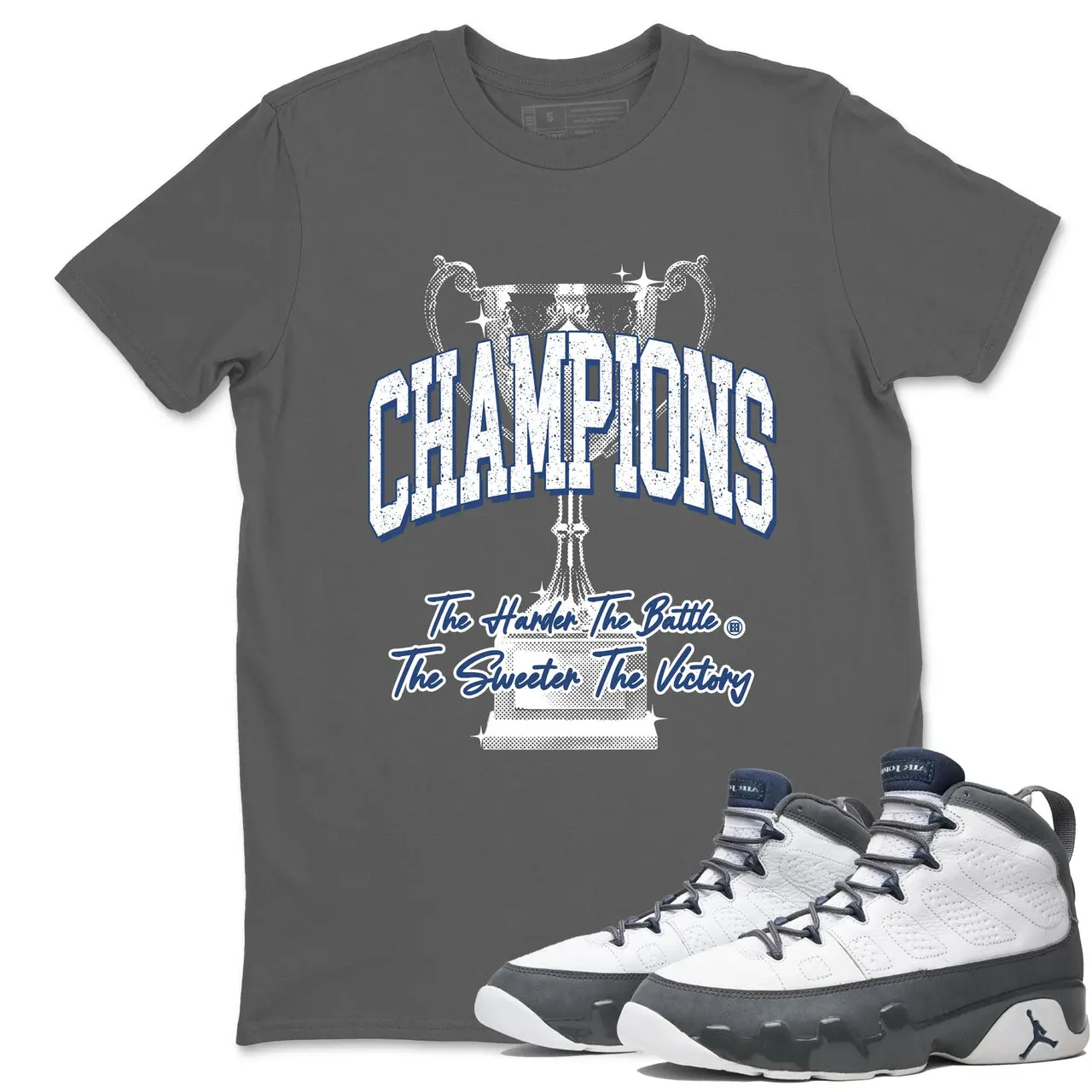 Unisex T-shirt To Match Sneakers Jordan 9 Flint Grey 