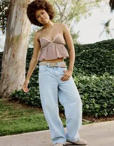 RSQ Womens Low Rise Baggy Barrel Jeans