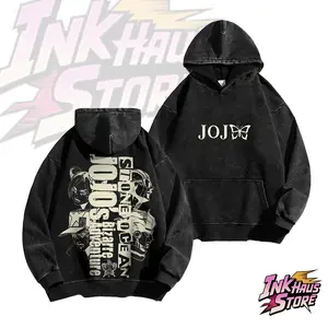 Men's JoJo's Bizarre Adventure: Stone Ocean Themed Hoodie - USA-Made, Premium Cotton, Relaxed Fit Streetwear Hoodie