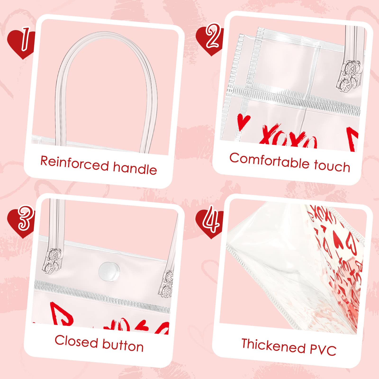 20/24 Pcs Mini Valentine Clear Goodie Bags Heart PVC Gift Bags with Handle Heart Love Dog Paw Pattern Tote Bag Reusable Plastic Wrapping Bags Transparent Bag for Daily Use Puppy Pet Treat Party Birthday Galentine Wedding Party,7.87 x 7.87 x 3.15 inche 20/24 Pcs Mini Valentine Clear Goodie Bags Heart PVC Gift Bags with Handle Heart Love Dog Paw Pattern Tote Bag Reusable Plastic Wrapping Bags Transparent Bag for Daily Use Puppy Pet Treat Party Birthday Galentine Wedding Party,7.87 x 7.87 x 3.15 inche