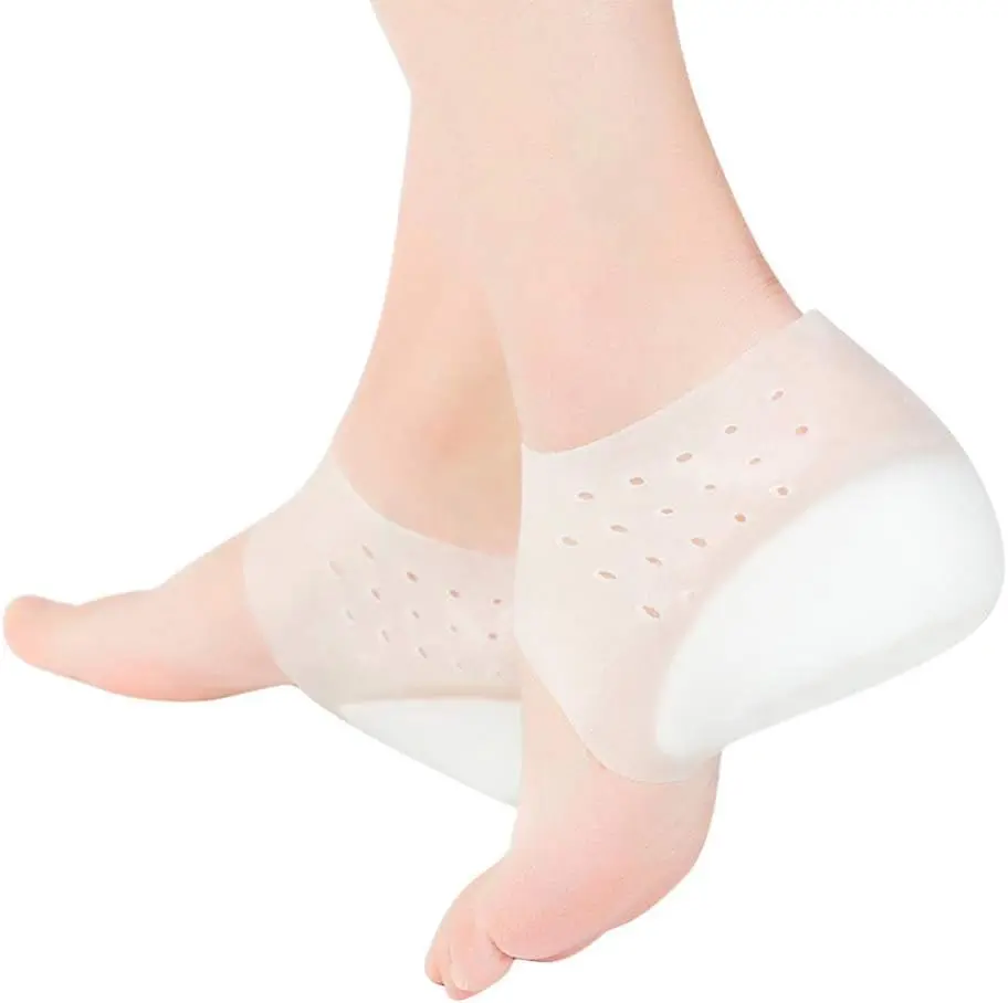 Inside Height Insoles Silicone Heel Pads Cover Silicone Shoes Pads Invisible Height Insoles Plantar Fasciitis Height Increase Heels Sleeve Arch Support (5.5cm)