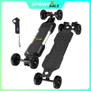 【Sleek Glide】 Electric Skateboard with Remote Control 32MPH Top Speed 3000W Motor Powerful Longboard for Adults Teens Removable Battery Quick Replace Silent Rubber Wheels
