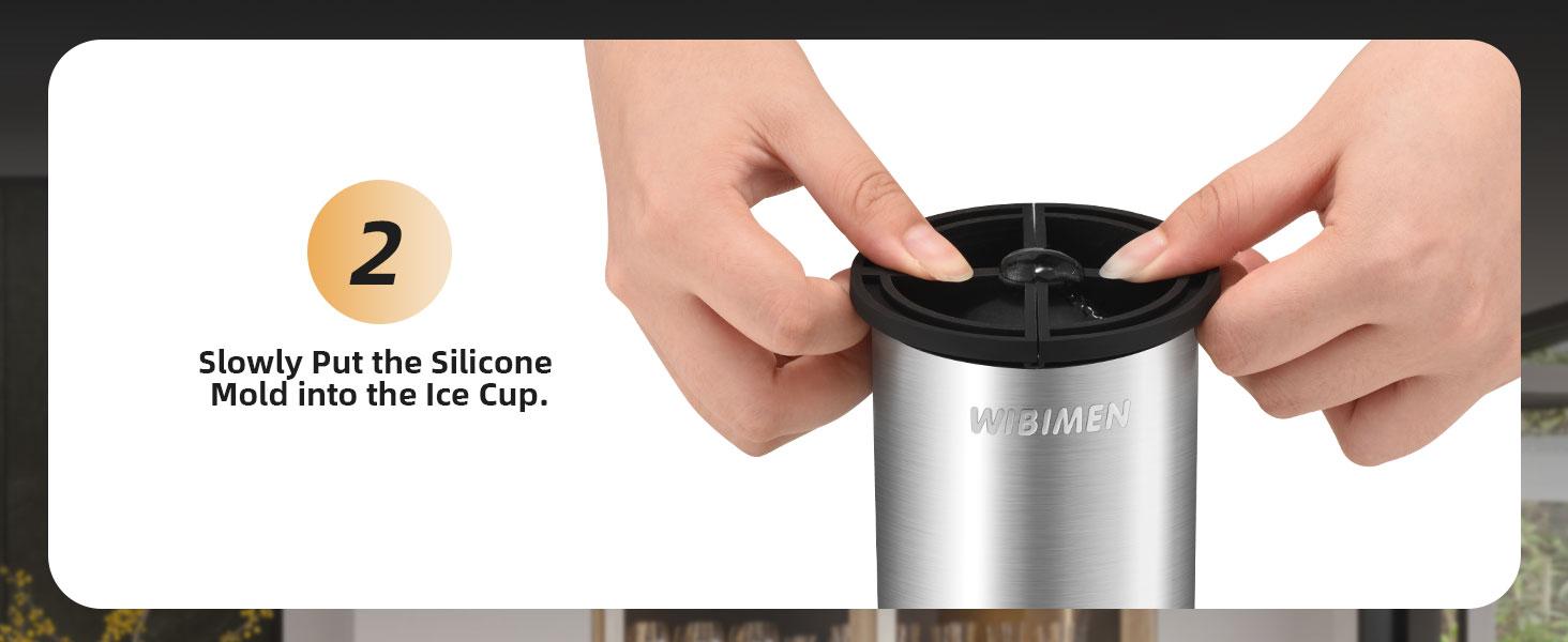 WIBIMEN 2 Pack Clear Ice Makers  With Ice Tong & Storage Box – Bar Quality at Home