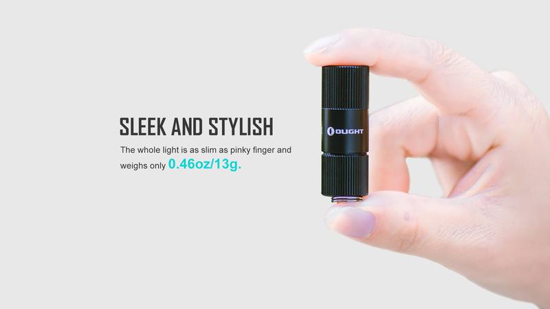 OLIGHT i1R 2 EOS 150 Lumens Tiny Rechargeable Keychain Flashlight EDC Mini LED Keyring Light with Built-in Battery for Camping Hiking