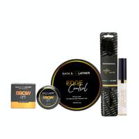 Brow Gel+Edge Control 5.3oz+Brush+Lash Serum