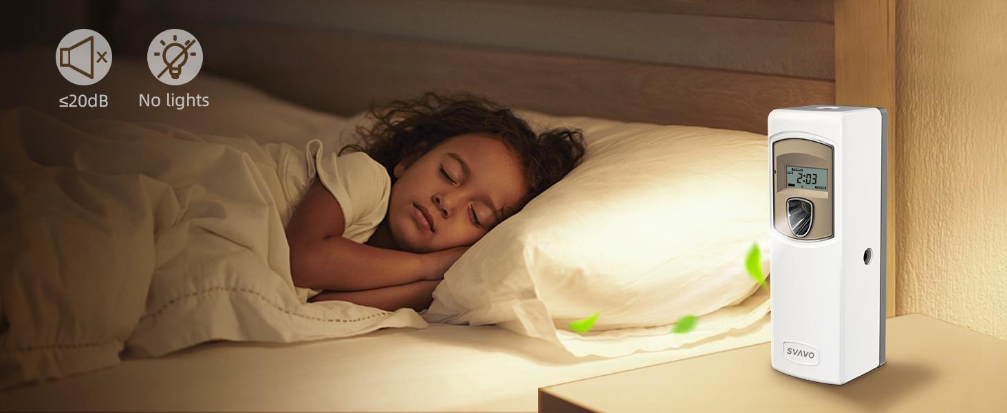 SVAVO Automatic LCD Fragrance Dispenser - Wall Mount/Free Standing ABS Auto Air Freshener Dispenser Programmable Aerosol Spray Perfume Dispenser for Bathroom, Hotel, Office, Commercial Place, White