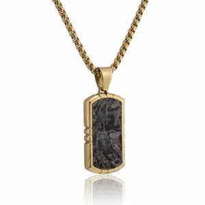 Midnight Obsidian Shield Necklace