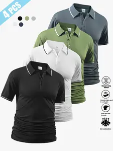 Men’s high-quality polo shirts with a turn-down collar, suitable for casual sports and fitness. Comfortable and breathable, quick-drying and moisture-wicking—essential for golf and tennis. A great choice as a business gift, versatile style, classic shirt,