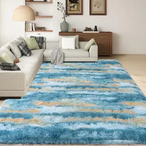 XEXSIN Large Shaggy Rug for Living Room Modern Super Soft Fluffy Plush Indoor Carpet with Non-Slip Bottom for Bedroom Nursery Dorm Aesthetic Decor