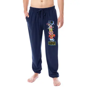 SpongeBob SquarePants Men's Friends Sleep Lounge Pajama Pants For Adults