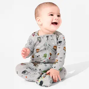 Little Monsters Bamboo Convertible Footie Sleepwear