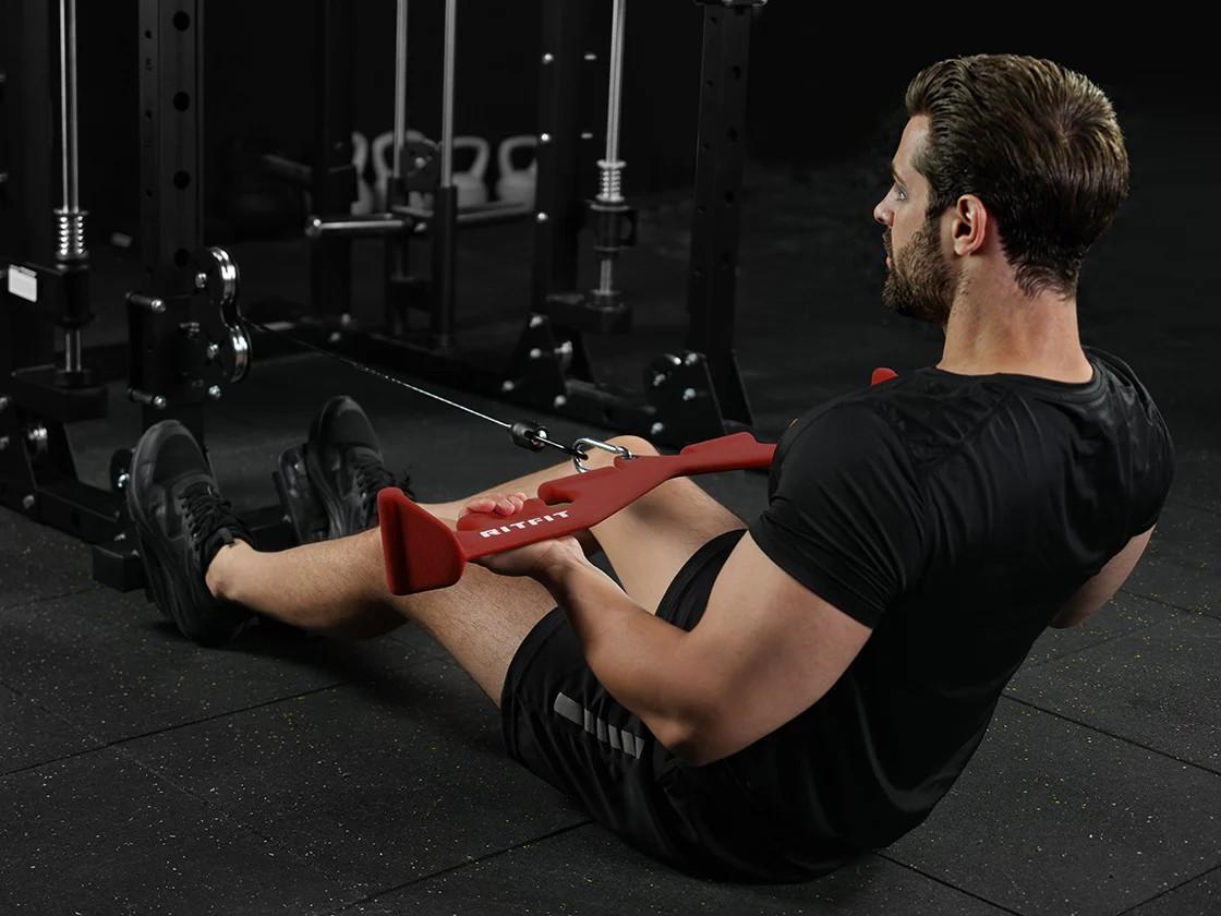 RitFit All-in-one Multi-Grip LAT Pull Down Bar(pink/black/red)