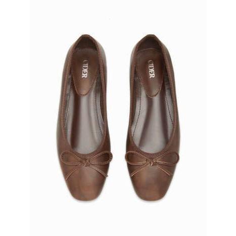 CIDER Bowknot Decor Square Toe Ballet Mary Jane Flats