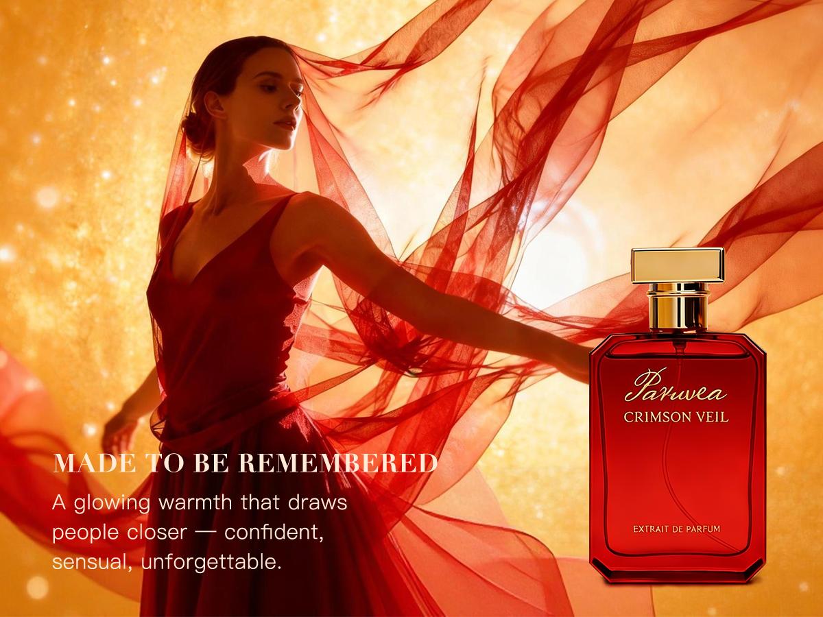 Paruvea Crimson Veil Extrait de Parfum – Crystal-Warm Red Aura Long-Lasting Spicy Amber Perfume, 100ml (3.4 fl oz) Paruvea Crimson Veil Extrait de Parfum – Crystal-Warm Red Aura Long-Lasting Spicy Amber Perfume, 100ml (3.4 fl oz)