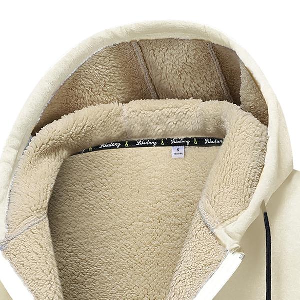 Men's Autumn Winter Fleece Lined Thermal Jacket Coat Sweater Fashion Style High Quality Fabric Warm Clothing