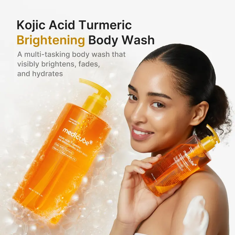 Kojic acid turmeric vitamin body wash 1L jumbo size