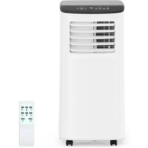 8000 BTU 3-in-1 Portable Air Conditioner | Cools Up To 350 Sq.Ft | Remote Control, Sleep Mode, 24H Timer & Complete Window Kit