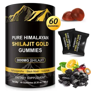 Shilajit Gummies for Men & Women - Pure Himalayan Shilajit Gold Gummies Rich in Ashwagandha, Gokshura with 85+ Minerals, Authentic Flavor, 100% Natural, 80 Gummies