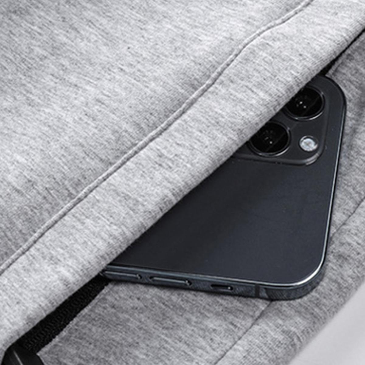 4-Piece Men's Casual Breathable Summer Sports Shorts with Pullstring and Zipper for Beach Outdoor Activities Cycling Daily Wear