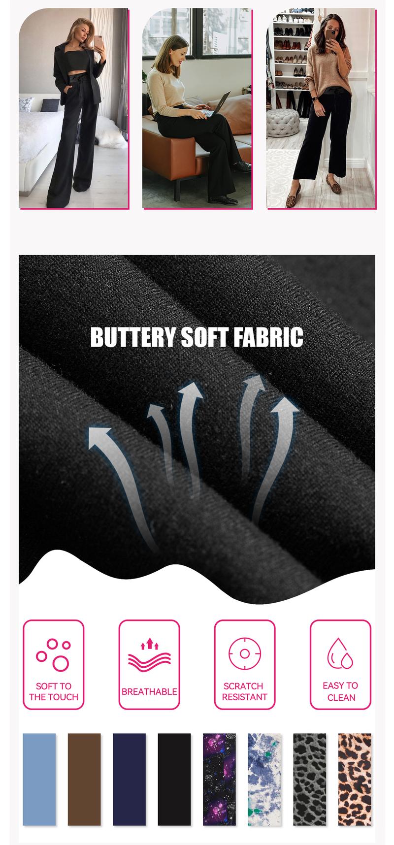 SHOWITTY 3 Pack Women's Wide Leg Pants with Pockets – High Waisted Loose Fit Sweatpants for Yoga, Workout & Lounge