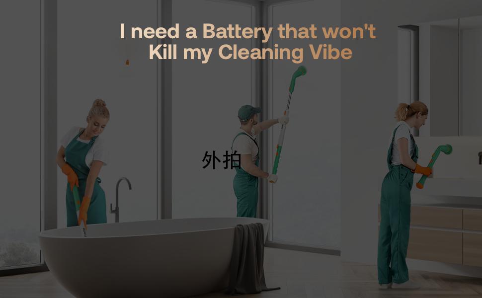 【2026 newly upgraded】Trucozie T355 Electric Spin Scrubber, Cordless Cleaning Brush with 440RPM/90Mins Runtime, 3 Adjustable Angles&Sizes, 6 Replaceable Brush Heads, 2 Speeds for Bathroom Glass, Car Cleaning, Bathtub, and Shower