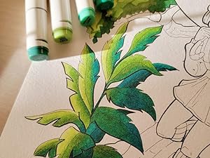 Ohuhu Alcohol Based Markers: Chisel & Fine - 120-color - Double Tipped Art Marker Set for Artist Designer Adults Coloring Illustration - AP Certificated - Refillable - Chisel and Fine Dual Tips - Oahu Series of Ohuhuart