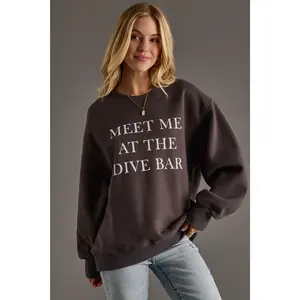 Charcoal Meet Me At The Dive Bar Sweatshirt