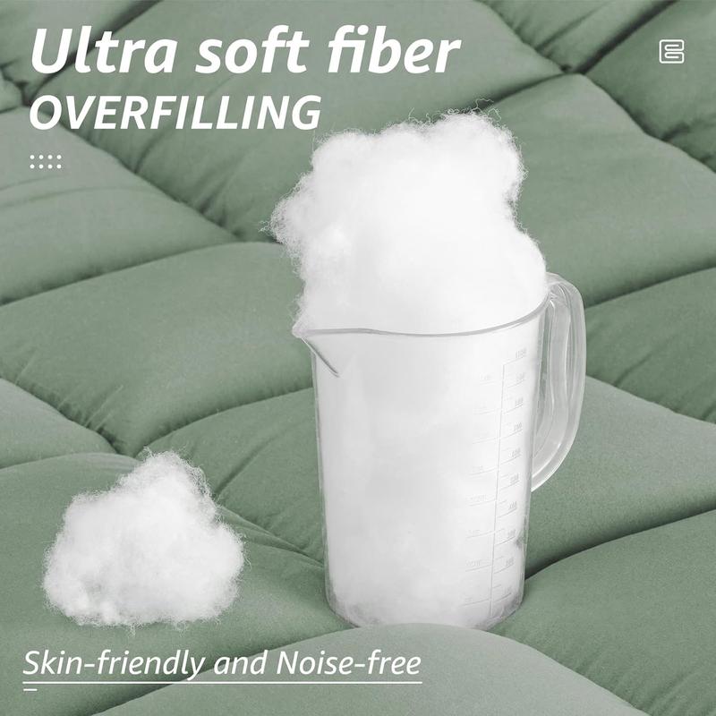 {N}WeCharmer Comforter - Down Alternative Bed Comforters for All Season - Machine Washable Duvet Puffed Quilt Fiber Fill