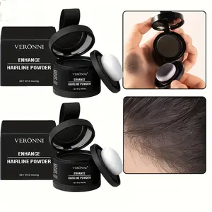 【BUY 1 GET 1 FREE】 Natural Hairline Powder, Waterproof Hairline Drawing Powder with Mirror & Sponge,Sweatproof,Hair Coverage Products, Suitable for Thinning Hair,Portable Puff Design for Everyday Use Hair Texture,Women & Men Hair Coloring, hair color