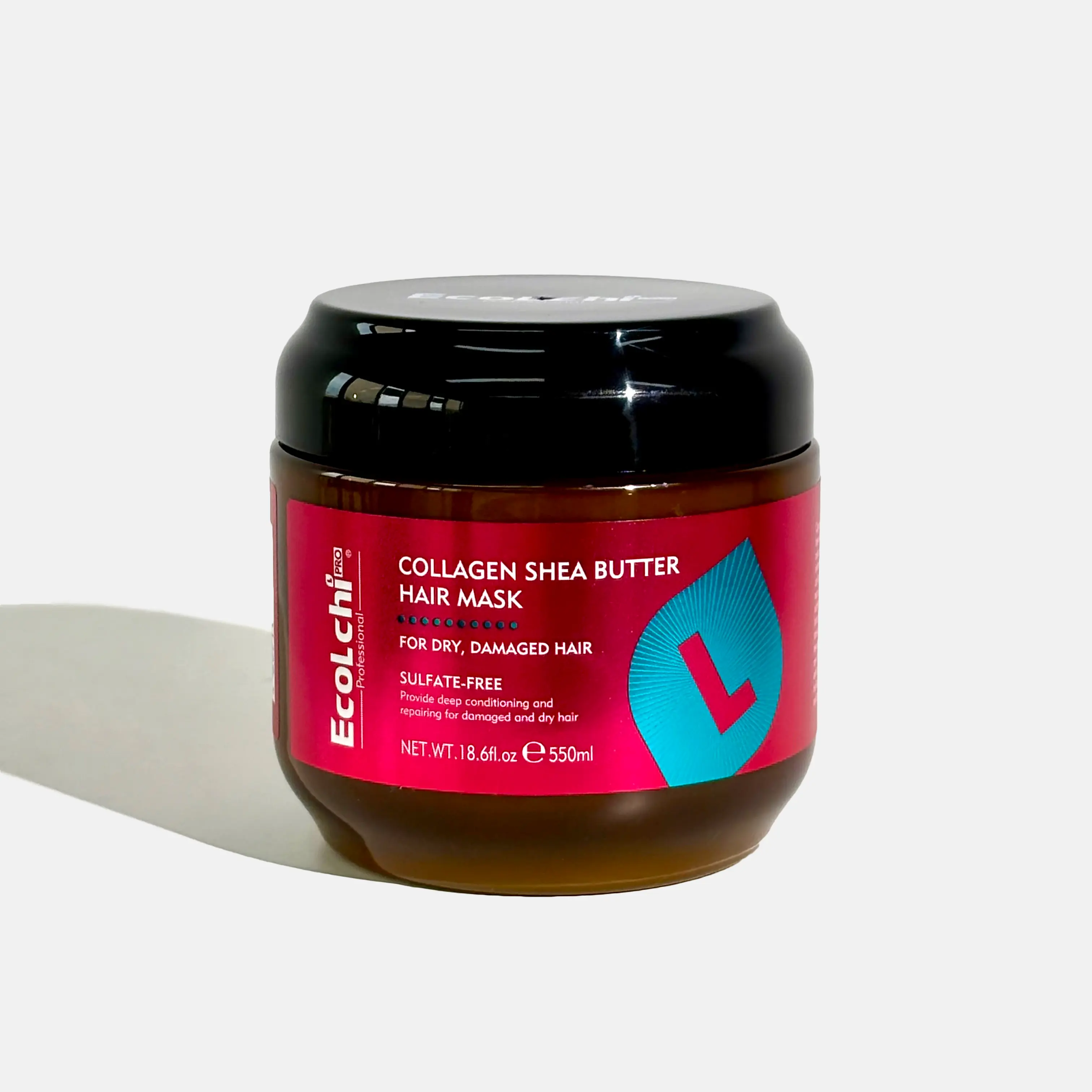 ECOLCHIPRO Collagen Shea Butter Hair Mask Deep Repair for Dry and Damaged Hair All Hair Types 18.6 oz 550ml