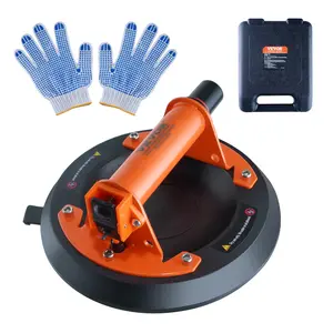 【Summervibes】VEVOR Glass Suction Cup,  , 8" 615 lbs Load Capacity, Vacuum Suction Cup with ABS Handle and Carry Box, Heavy Duty Industrial Suction Cup Lifter Tool for Glass, Granite, Tile, Metal, Wood Panel Lifting