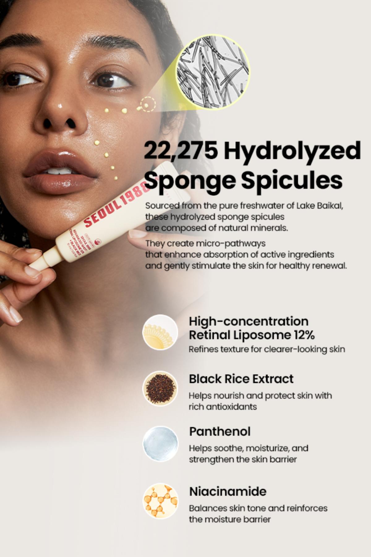 [KSECRET Official] SEOUL 1988 Retinal Advanced Shot (15ml / 0.51 fl oz) | Formulated with 22,275 Spicules and Advanced Retinal Liposome 12%