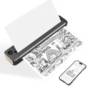 RONGTA F81 Portable Printers Wireless for Travel Support  Bluetooth Thermal Inkless Mobile Printer for Office Home Matching thermal A4 paper