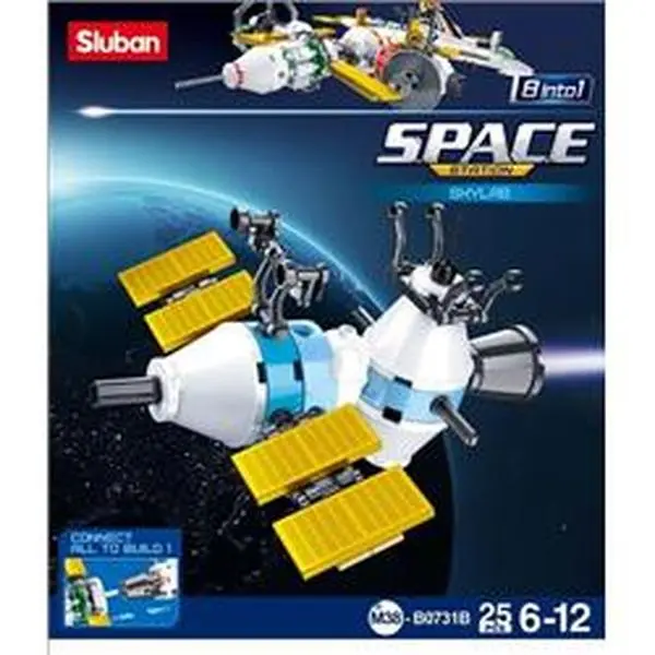 Sluban 731B SPACE - SkyLab Building Brick Kit (64Pcs)