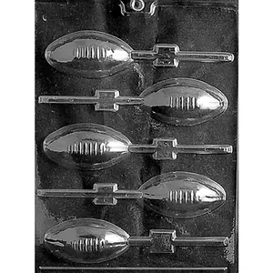 Life of the Party Football Chocolate Lollipop Mold 5 Cavity