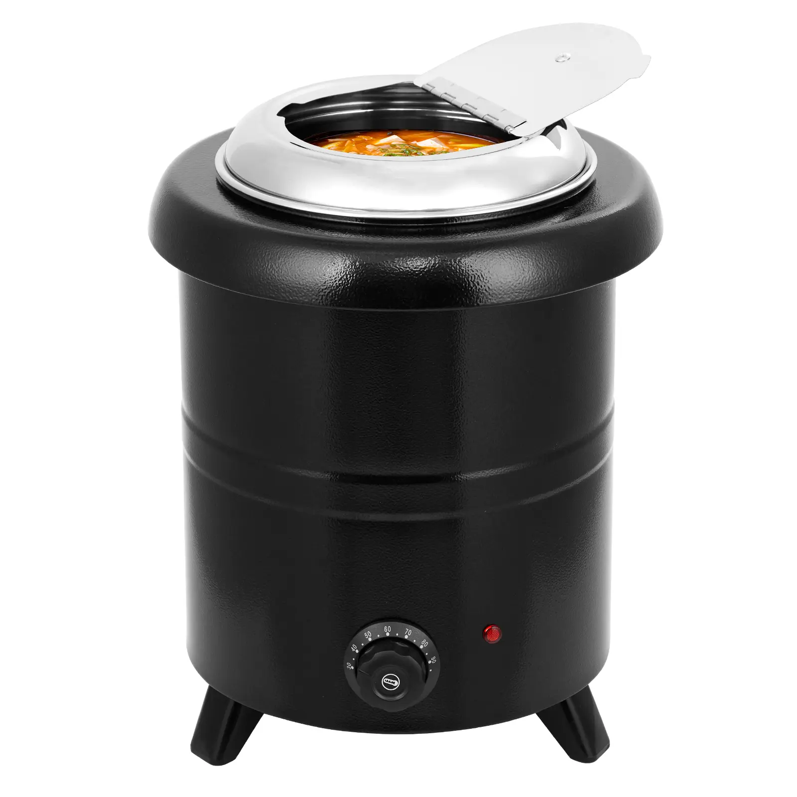 Commercial Soup Kettle,10.5/13 QT Soup Warmer with Anti-Scald Handle and Insert Pot,Electric Soup Pot with Hinged Lid for Restaurant Banquet & Buffet