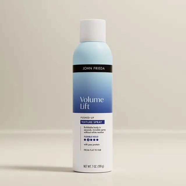 John Frieda Volume Lift Pushed-Up Texture Spray, Texture Hair Spray, 7 oz Curl Mousse Highlights