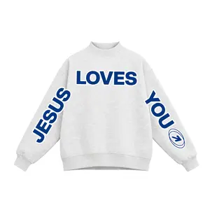 HUG | MOCK Cotton Relaxed Fit Sweatshirt Drop Shoulder Mockneck