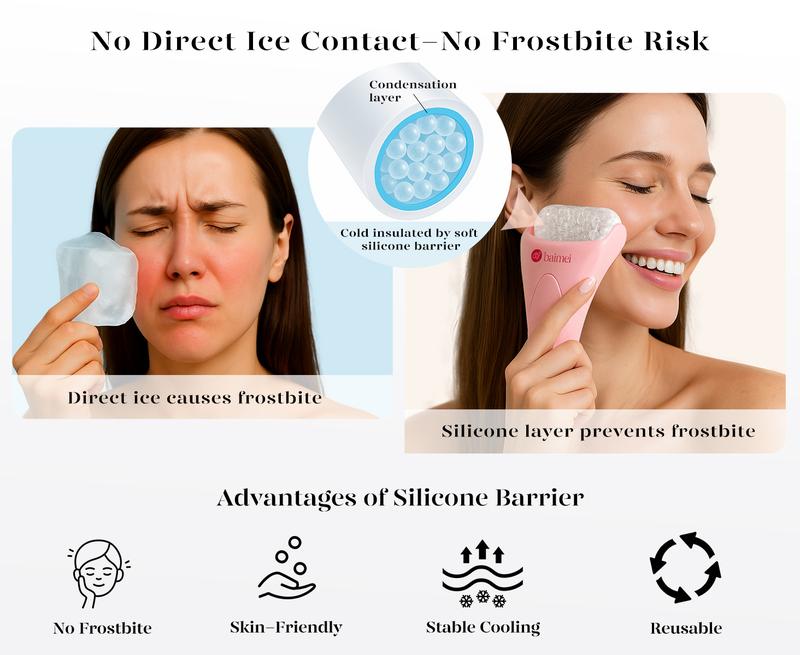 IcyMe Ice Roller & Jade Gua Sha Set – BAIMEI Face Massage Tools for Skincare