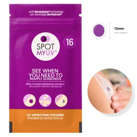 SpotMyUV UV Detection Sticker That Shows You When to Reapply Sunscreen
