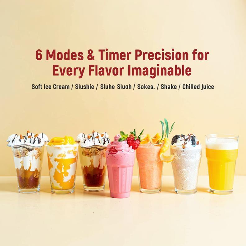 [New Year Gift] WizAura Slushie Machine – Best Party Gift, 54oz No Ice Needed, 6 Preset All-in-One Frozen Drink Maker w/ Auto-Clean & Temp Display | Perfect for Margaritas, Smoothies, Ice Cream, Milkshakes