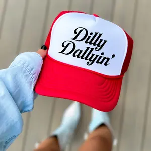 Dilly Dally,Trucker Hat For Women, Summer Snapback, Trendy Adjustable Cap